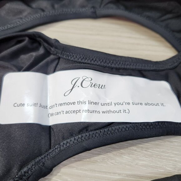 J. Crew Black Full Coverage Bikini Briefs New With Tags Womens Size 2X - Picture 6 of 16